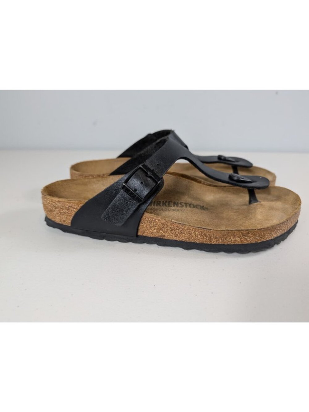Birkenstock Gizeh thong sandals in black women's size 9 - Picture 7 of 12